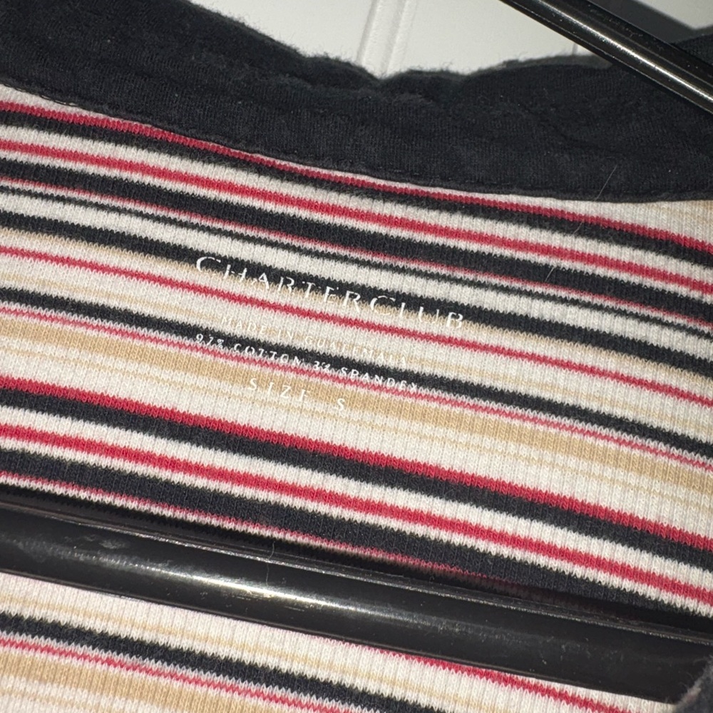 Vintage Y2K Charter Club Striped Top| Size Small - Picture 3 of 4